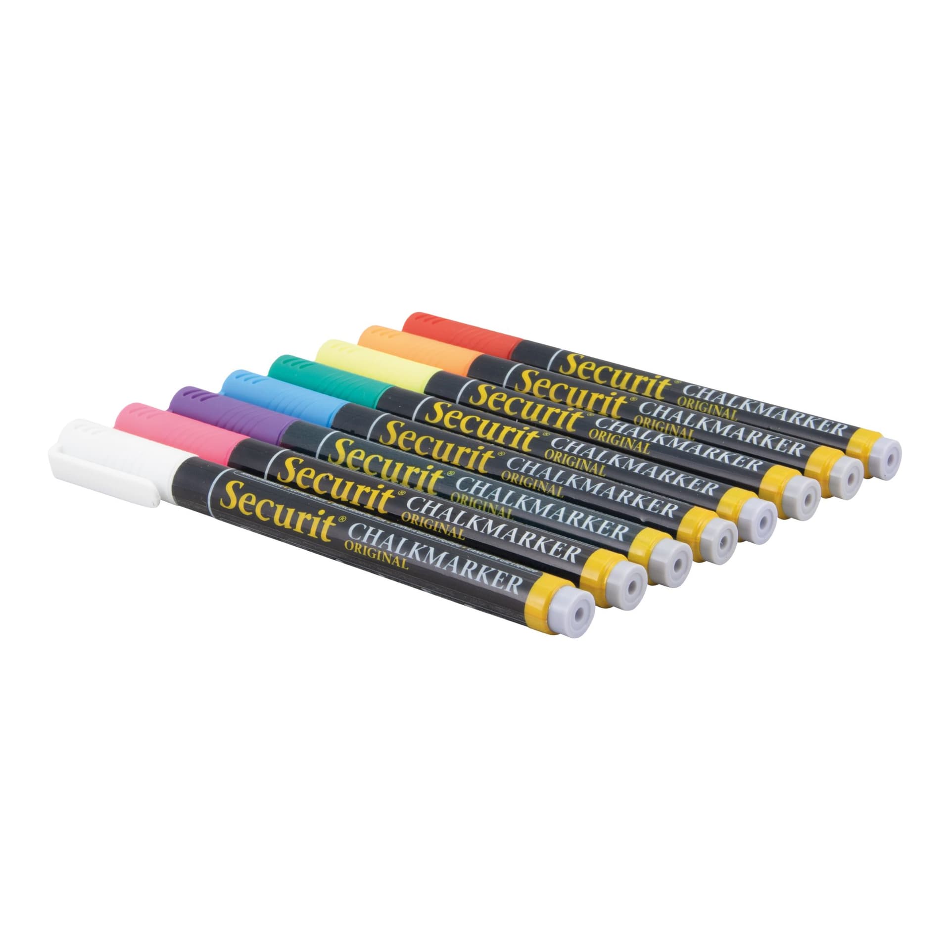 Krijtstift Securit SMA-100 rond ass 1-2mm blister à 7 stuks 5