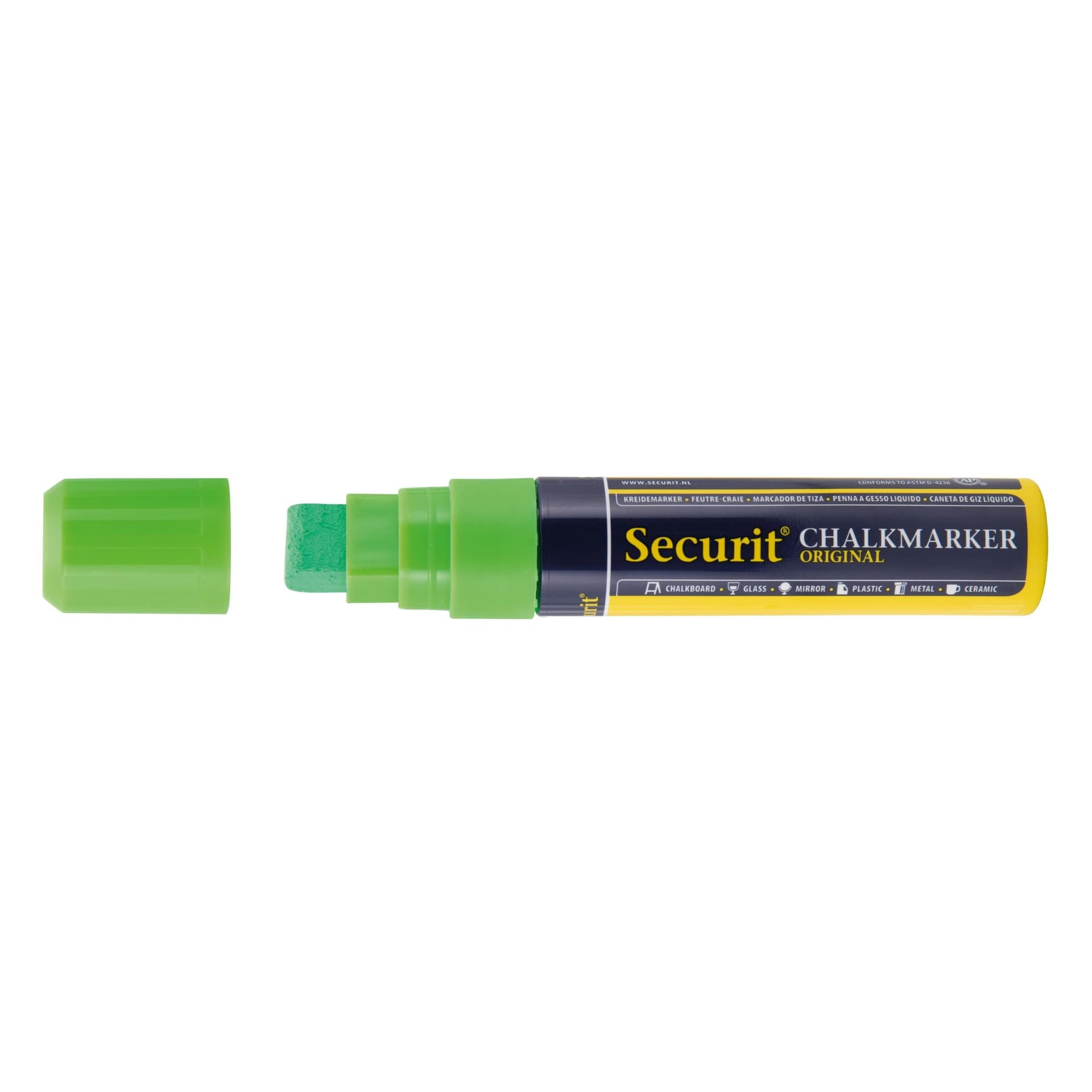 Krijtstift Securit SMA-720 blok ass 7-15mm blister à 4 stuks 4