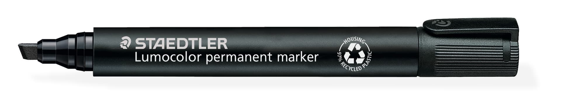 Viltstift Staedtler Lumocolor 350 permanent schuin zwart