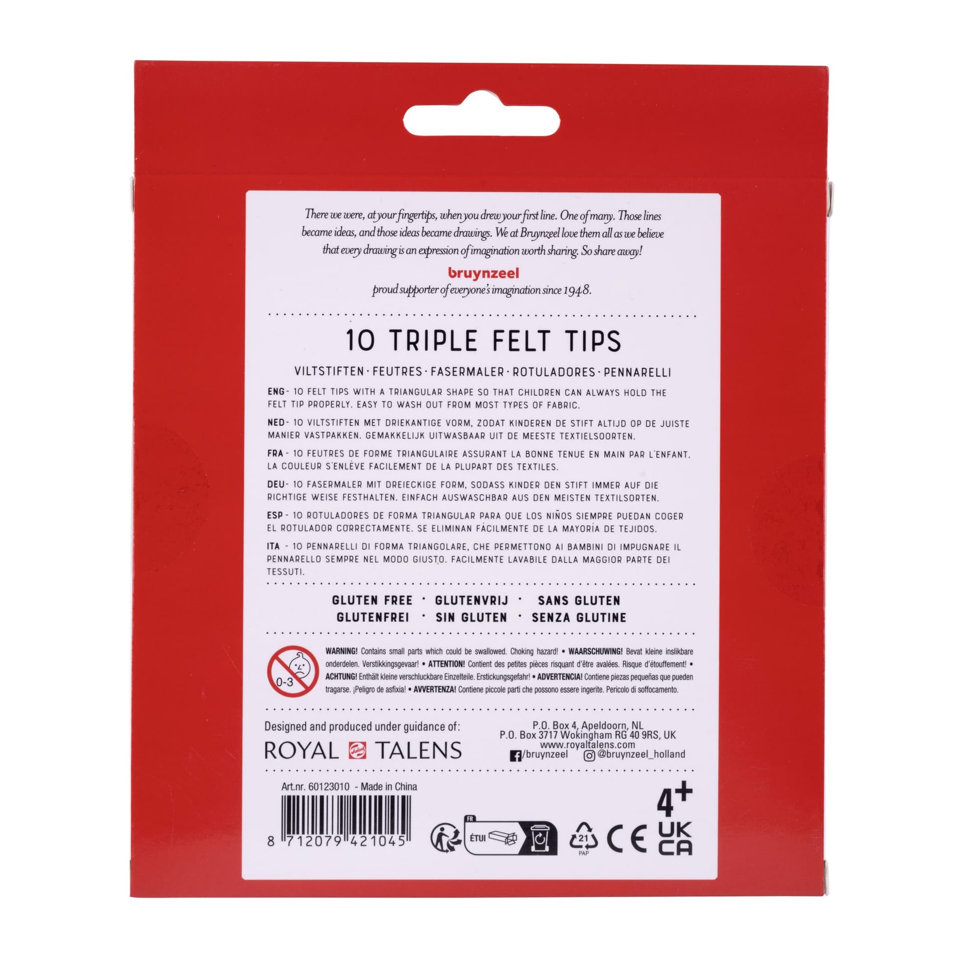 Viltstift Bruynzeel Kids Triple assorti 10 stuks 3