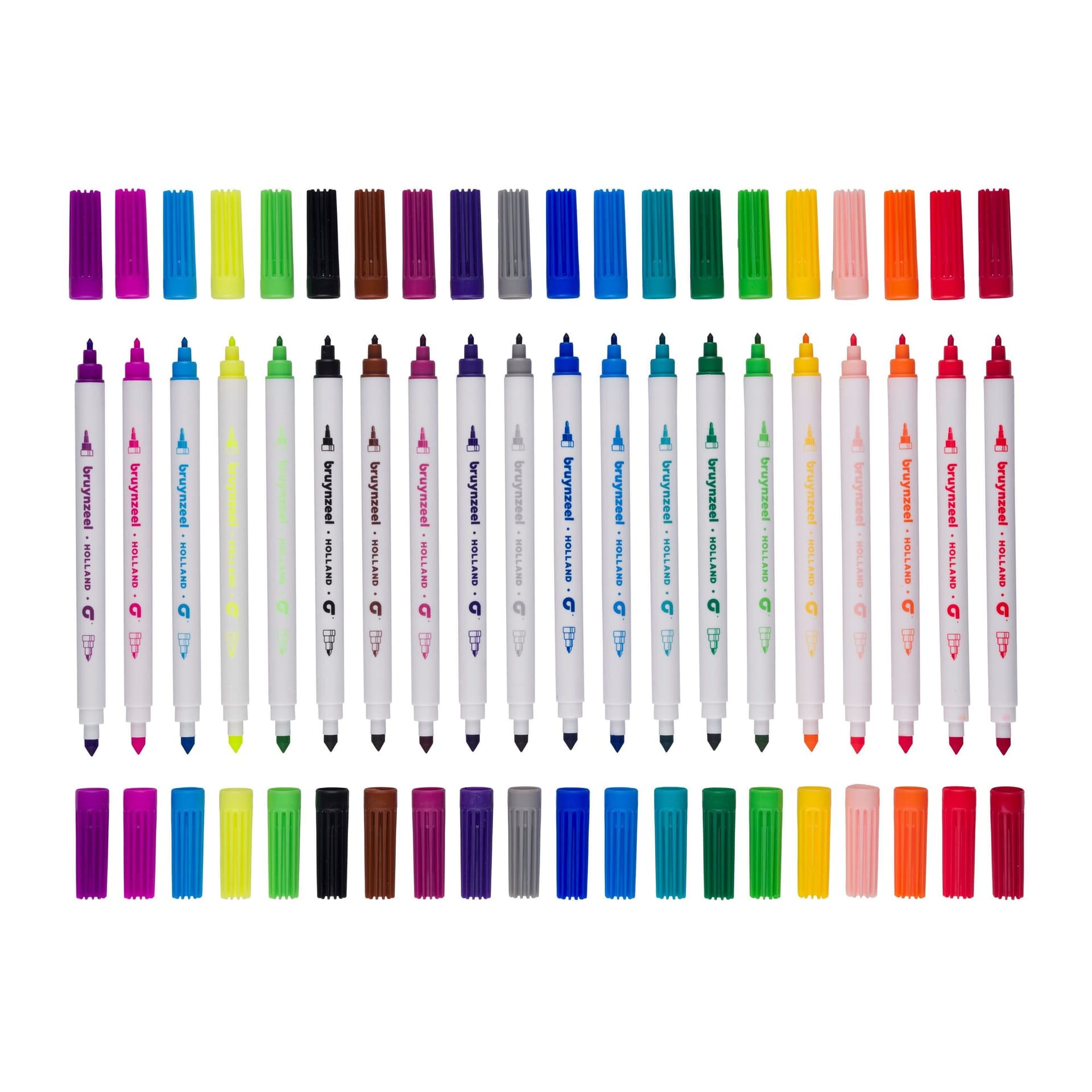 Viltstift Bruynzeel Kids Twin Point assorti 20 stuks 3
