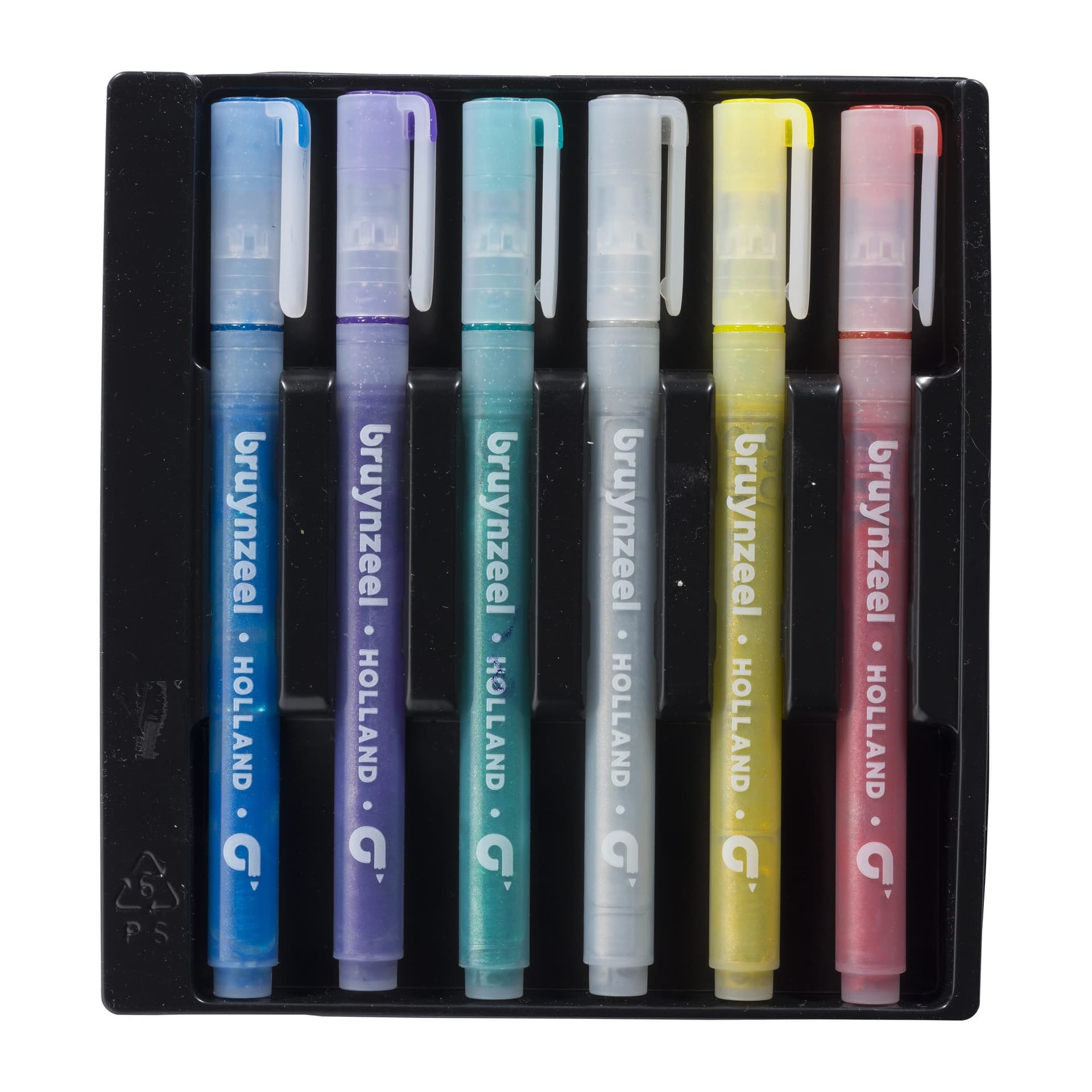 Viltstift Bruynzeel Kids assorti glitter 6 stuks 2