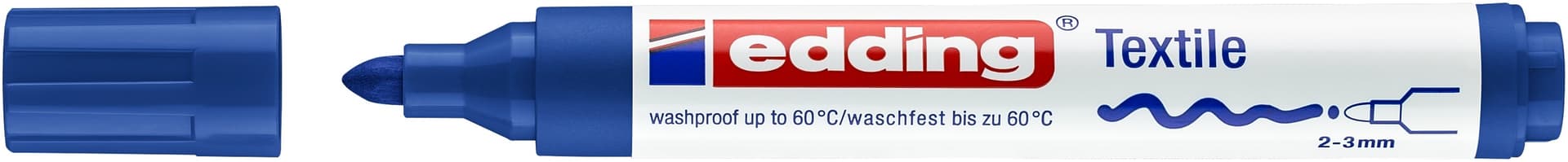 Textielmarker edding 4500 rond 2-3mm blauw