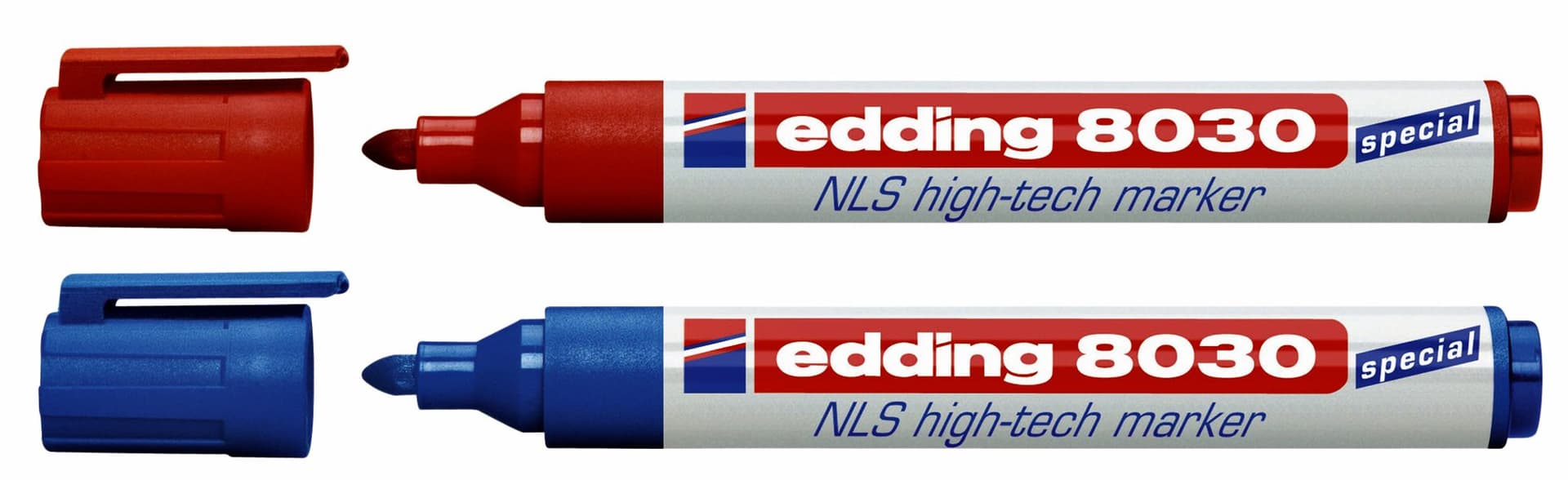 Viltstift edding 8030 NLS high-tech 1.5-3mm blauw 2