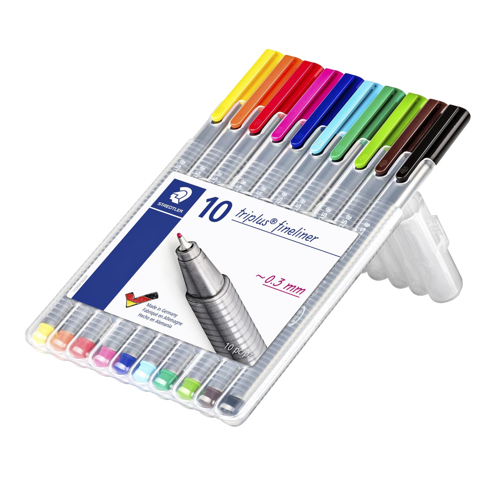 Fineliner Staedtler Triplus 334 assorti 0.3mm 10 stuks 2
