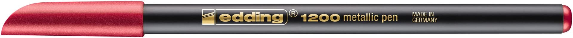 Fineliner edding 1200 072 fijn metallic rood 2
