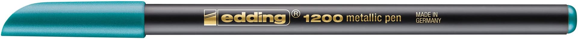 Fineliner edding 1200 074  fijn metallic groen 2