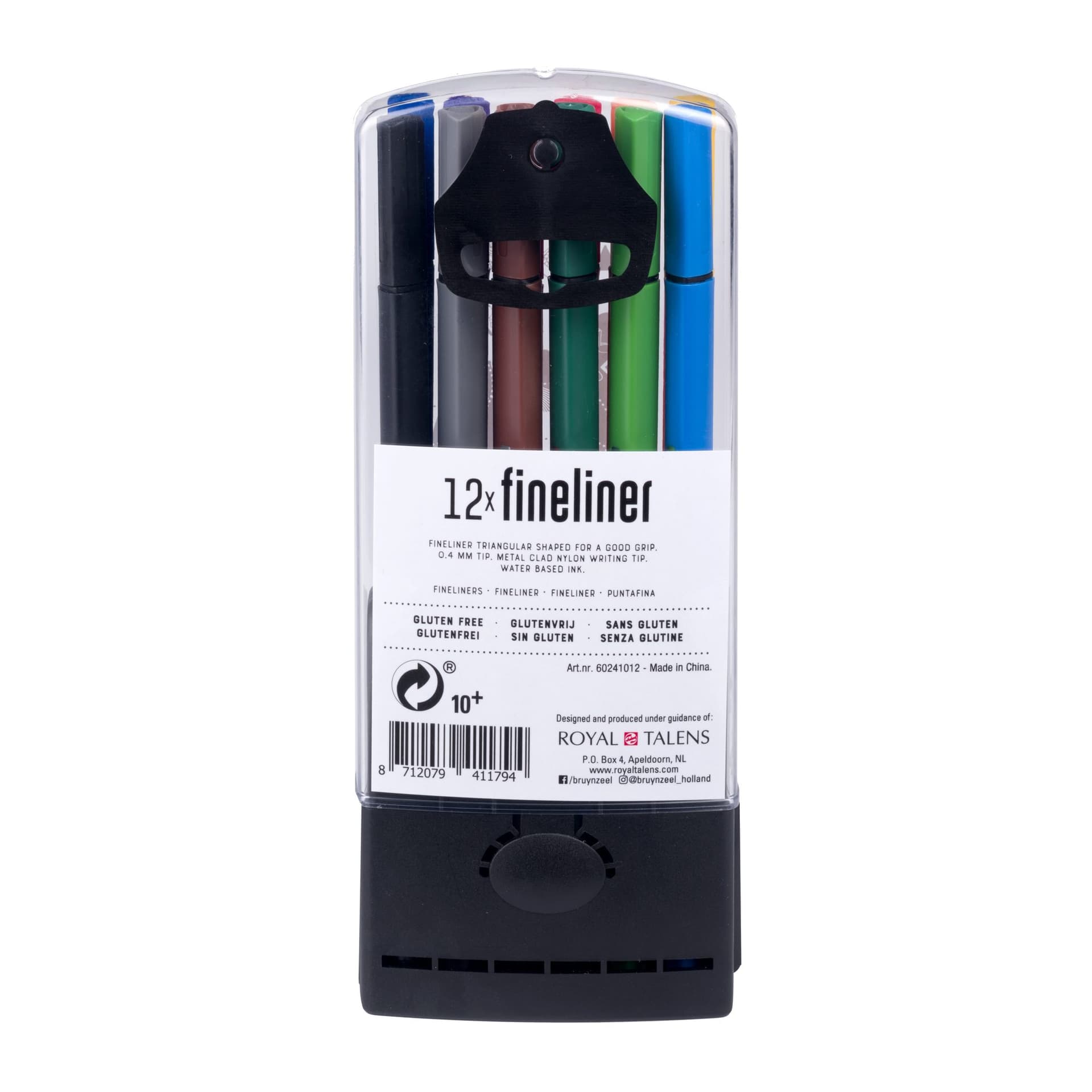 Fineliner Bruynzeel Teens assorti etui à 12 stuks 2