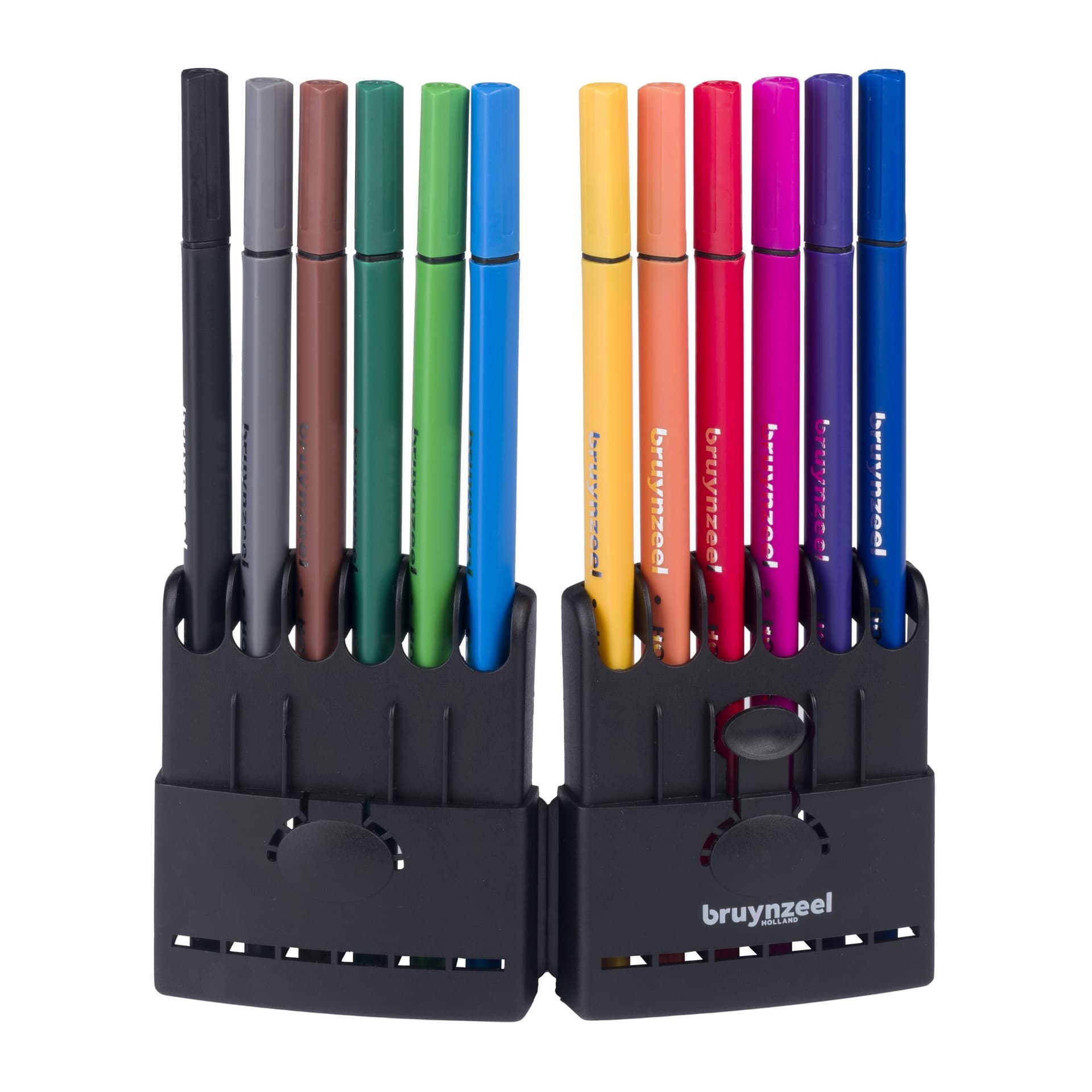 Fineliner Bruynzeel Teens assorti etui à 12 stuks 3