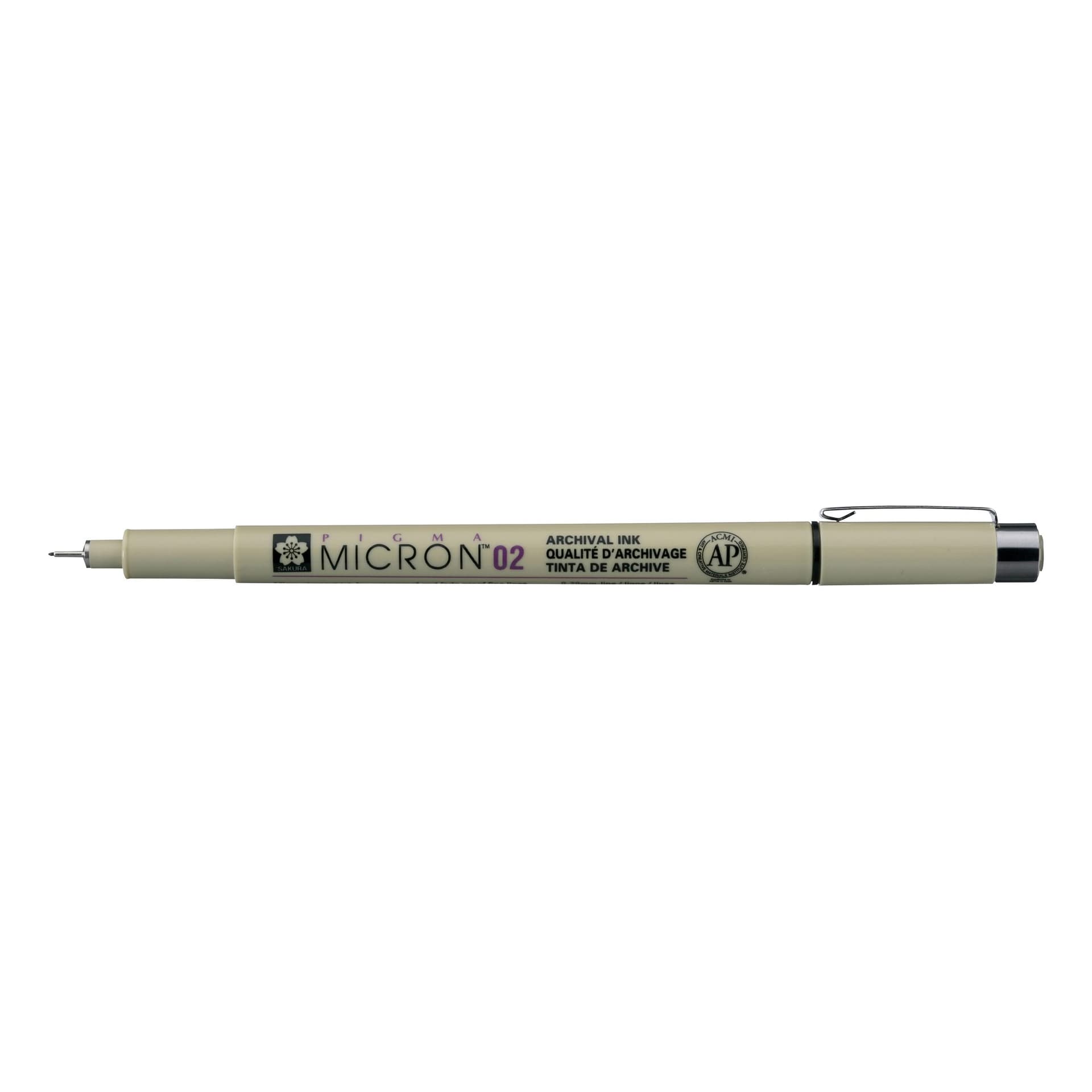 Fineliner Sakura Pigma Micron 02 0.3mm zwart 2