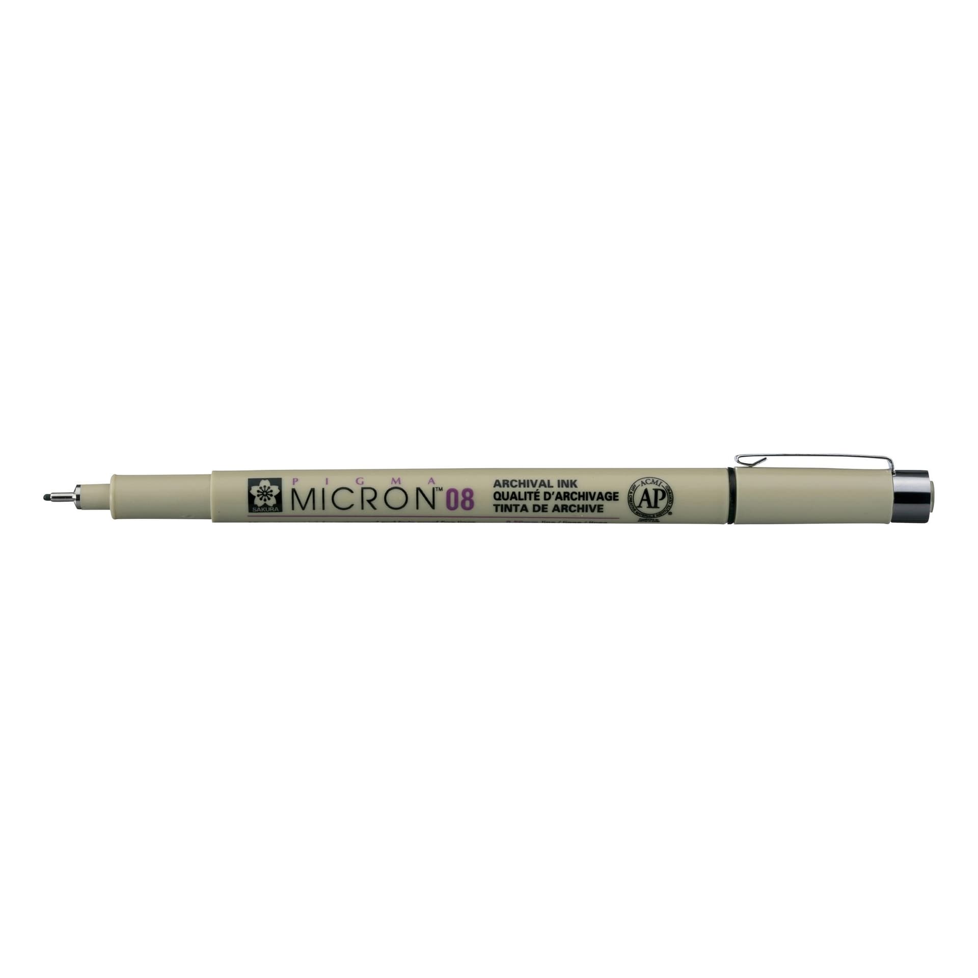 Fineliner Sakura Pigma Micron 08 0.5mm zwart 2
