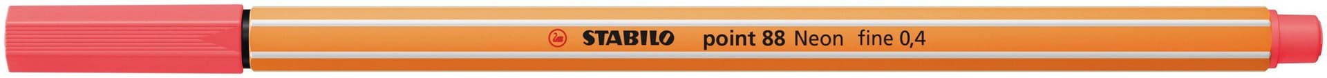 Fineliner STABILO point 88/040 fijn neon rood 2