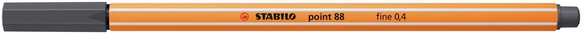 Fineliner STABILO point 88/97 fijn diepkoud grijs 2