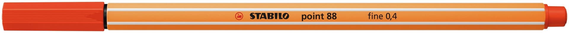 Fineliner STABILO point 88/40 fijn rood 2