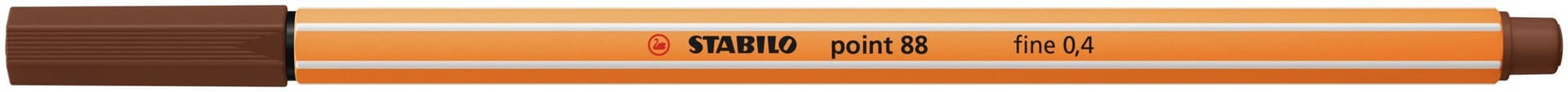 Fineliner STABILO point 88/45 fijn bruin 2