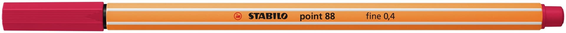 Fineliner STABILO point 88/50 fijn donkerrood 2