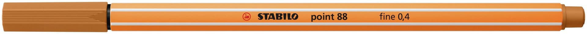 Fineliner STABILO point 88/89 fijn donker oker 2
