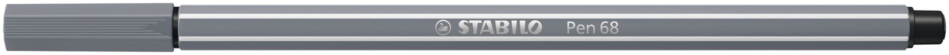 Viltstift STABILO Pen 68/96 medium donkergrijs 2