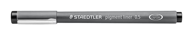 Fineliner Staedtler Pigment 308 zwart 0.5mm 2