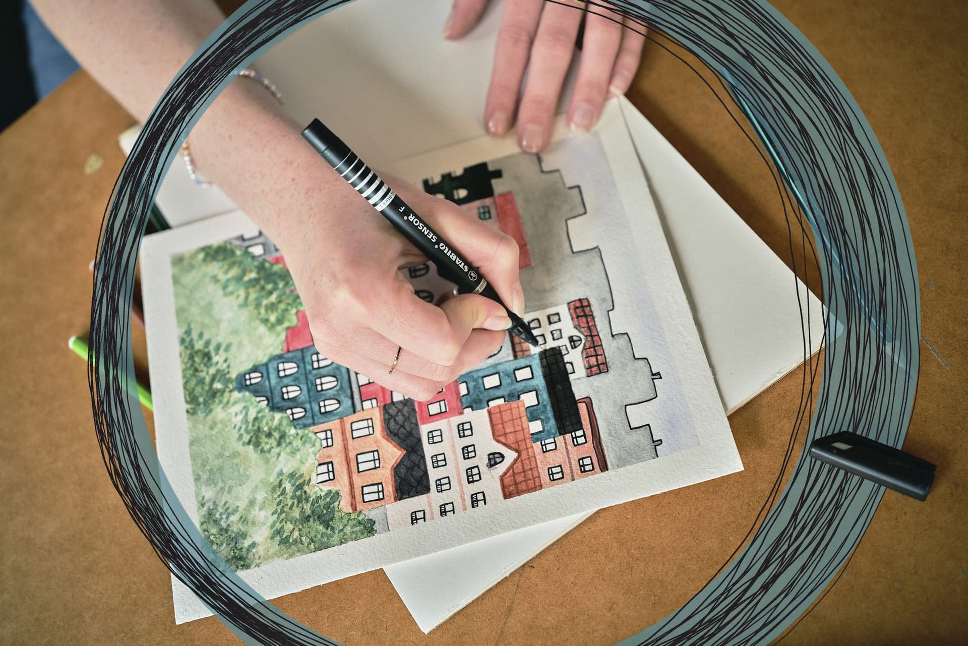 Fineliner STABILO Sensor 189/8 fijn assorti etui à 8 stuks 4