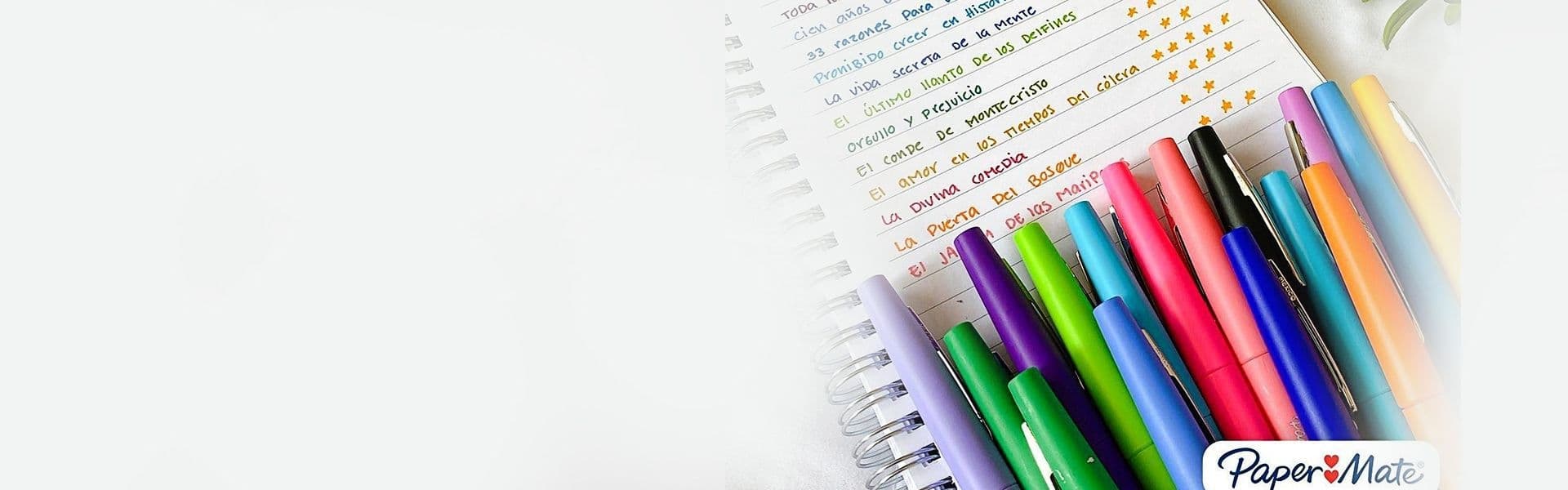 Fineliner Paper Mate Flair Original medium blauw 4