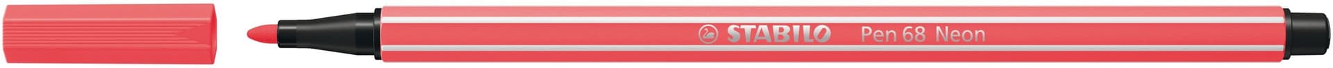Viltstift STABILO Pen 68/040 medium neon rood