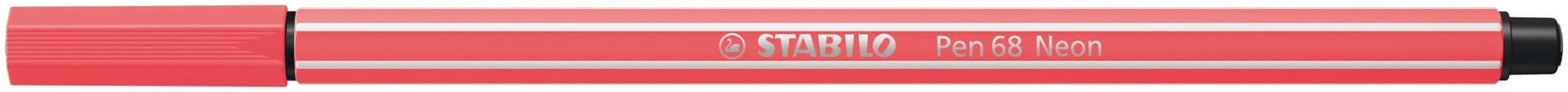 Viltstift STABILO Pen 68/040 medium neon rood 2