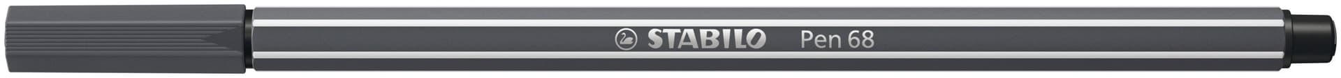 Viltstift STABILO Pen 68/97 medium diepkoud grijs 2