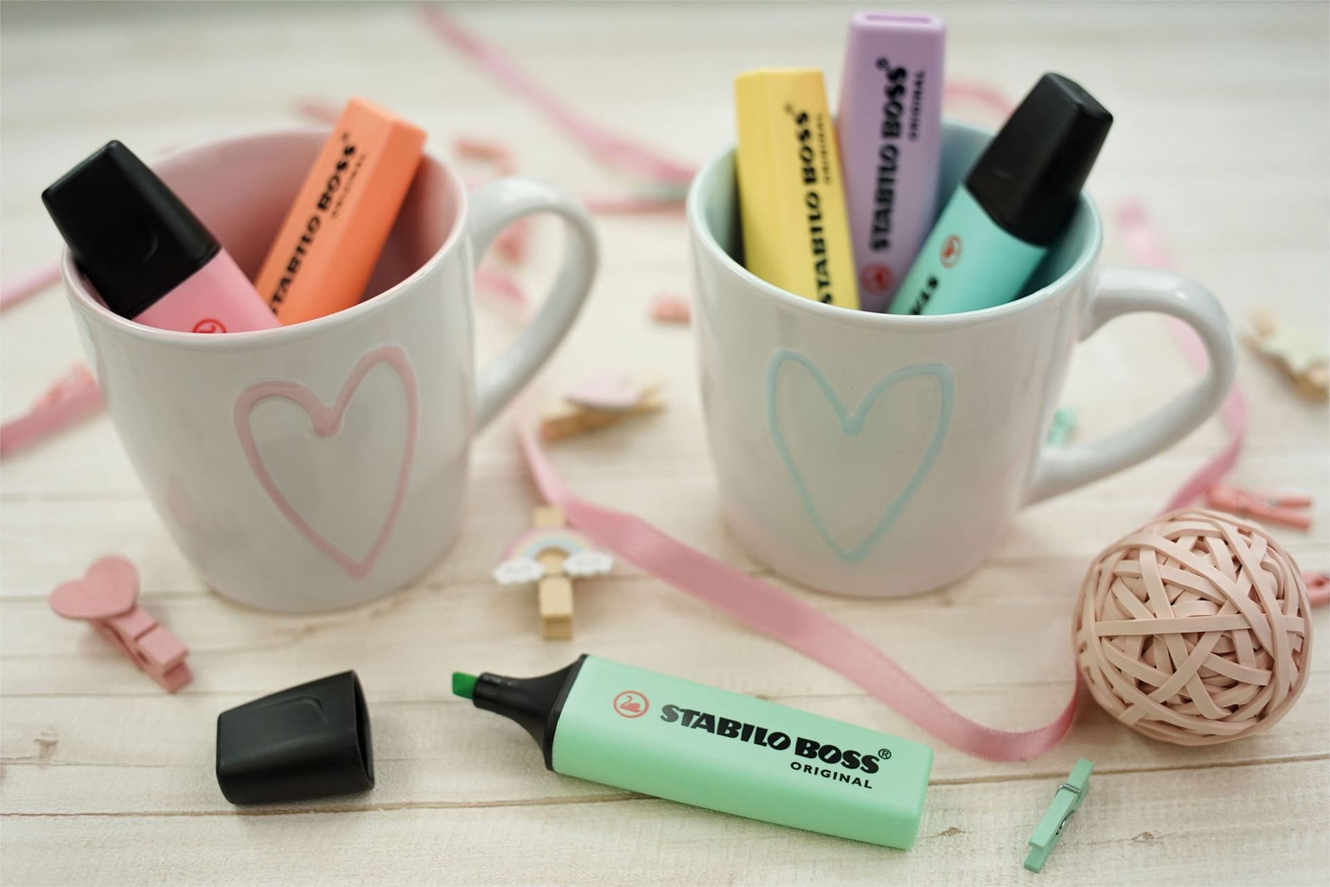 Markeerstift STABILO BOSS Original 70/6 pastel assorti etui à 6 stuks 6