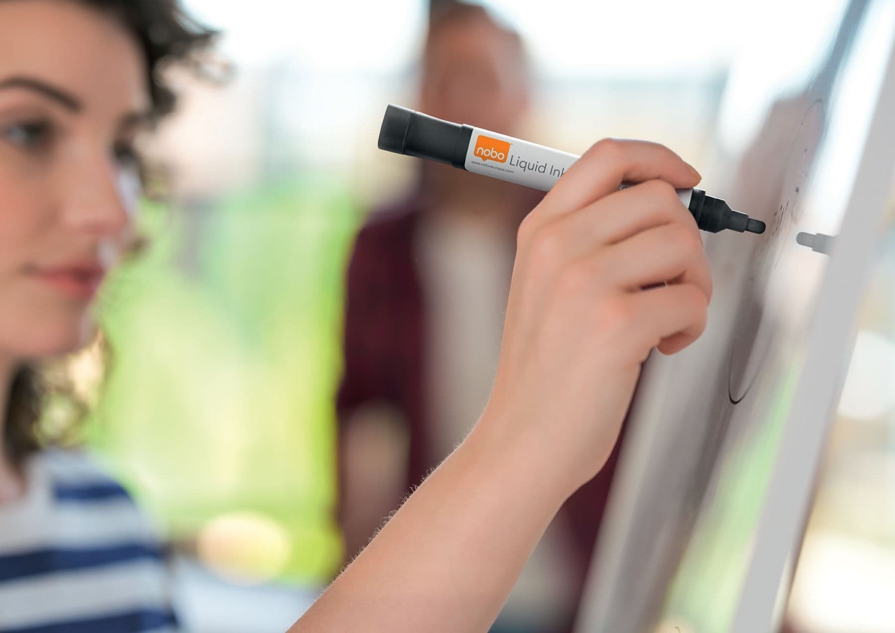 Whiteboardmarker Nobo Liquid ink rond assorti 3mm 4st 6