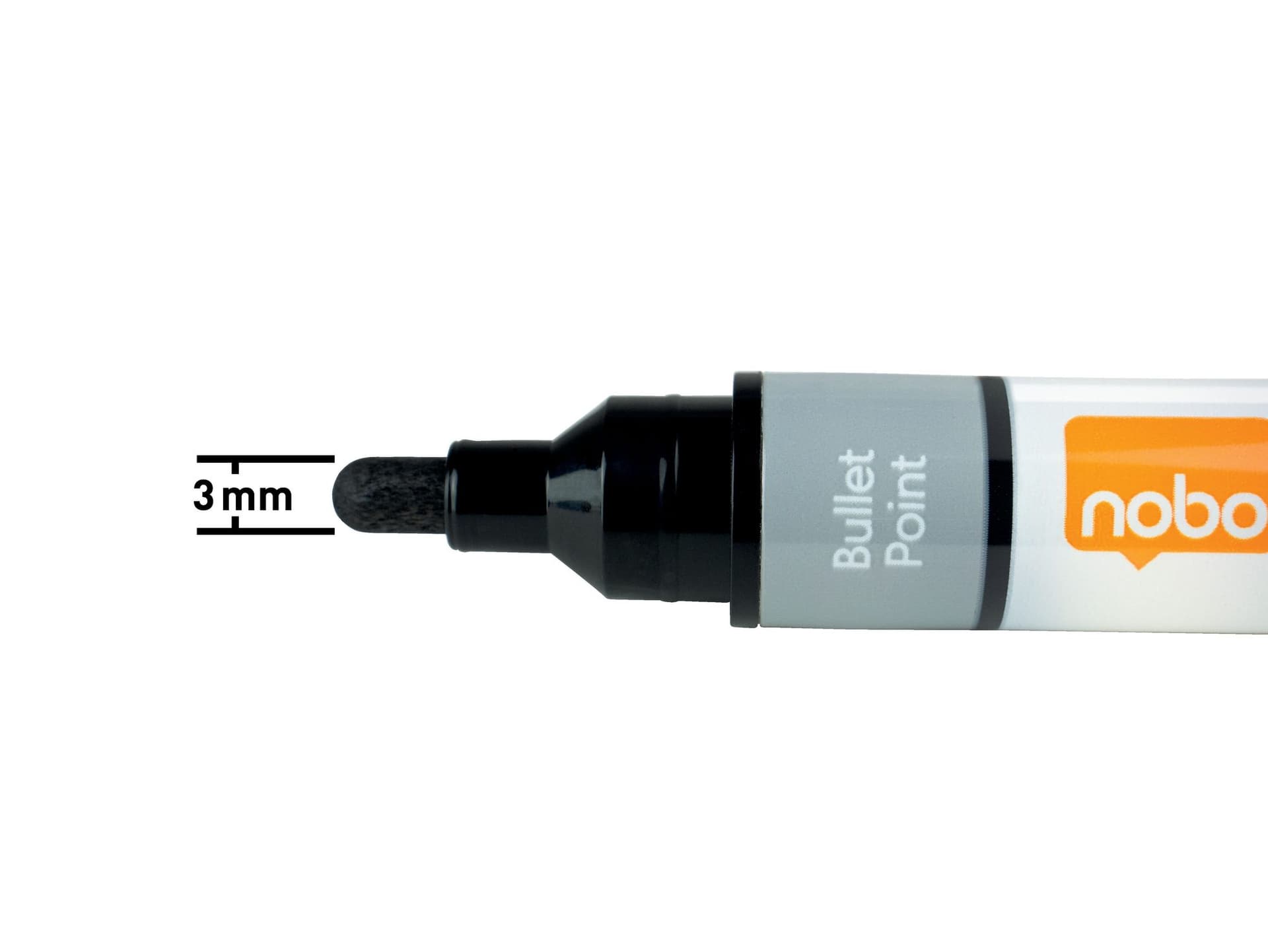 Whiteboardmarker Nobo Liquid ink rond assorti 3mm 4st 5