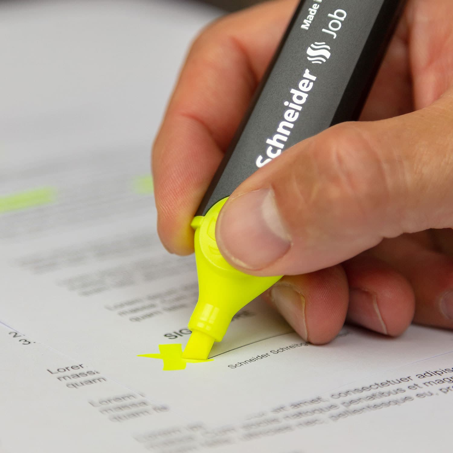 Markeerstift Schneider Job 150 geel 7