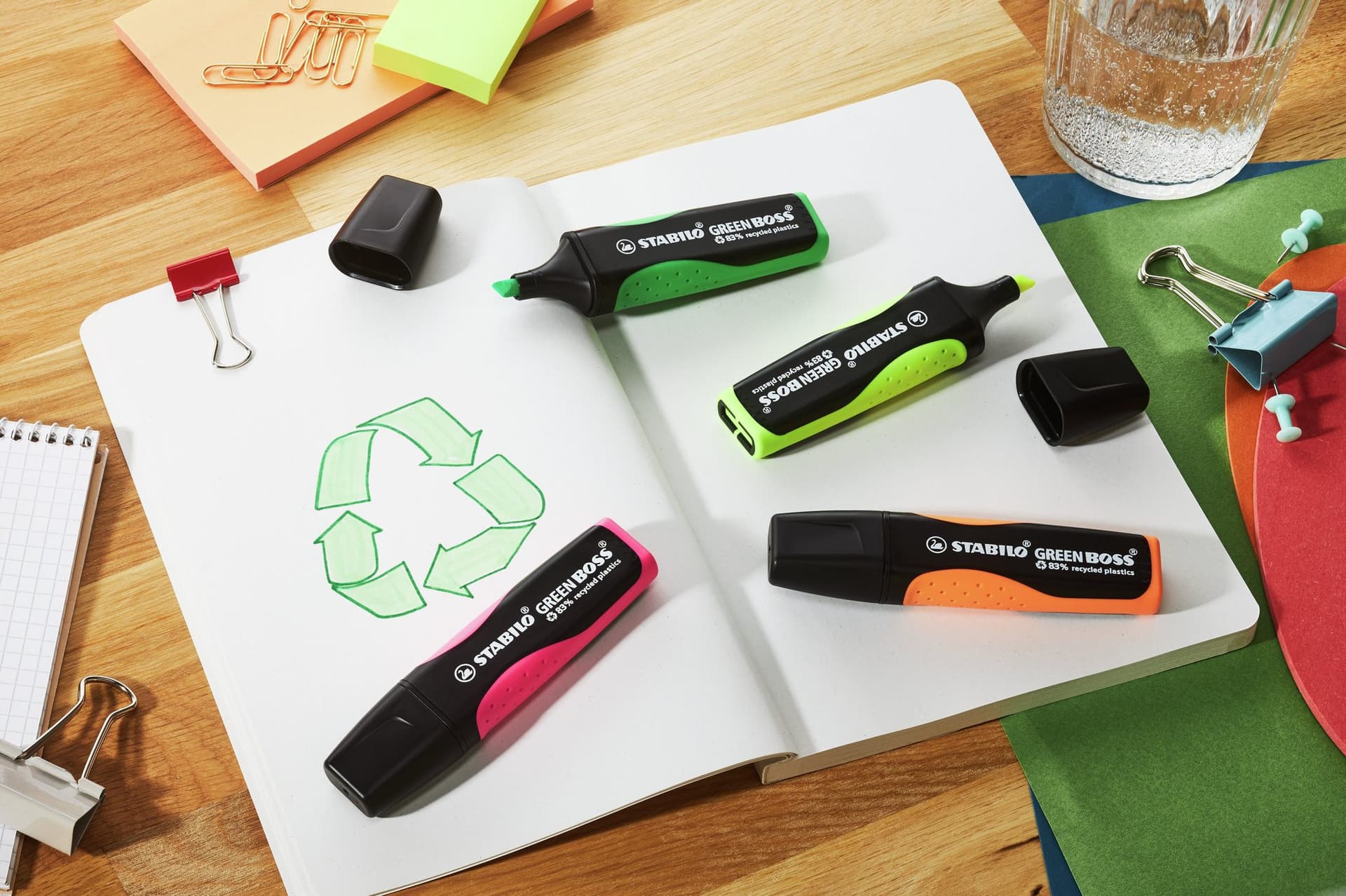 Markeerstift STABILO GREEN BOSS 6070/56 roze 6