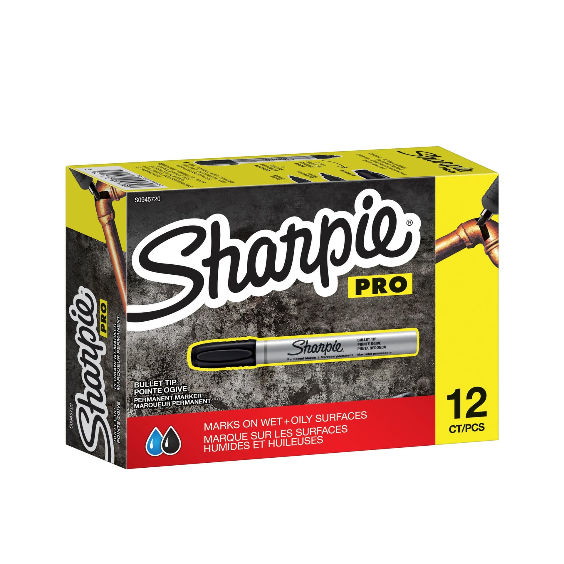 Viltstift Sharpie rond Pro 1.5-3mm zwart 2