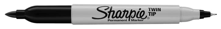 Viltstift Sharpie rond Twin tip ultra fijn & fijn zwart 2 stuks 4