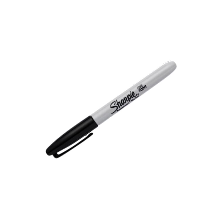 Viltstift Sharpie rond fijn zwart blister à 2 stuks 2