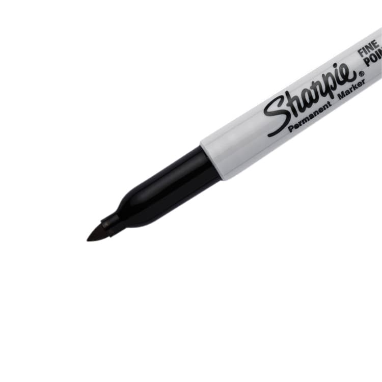 Viltstift Sharpie rond fijn zwart blister à 2 stuks 3