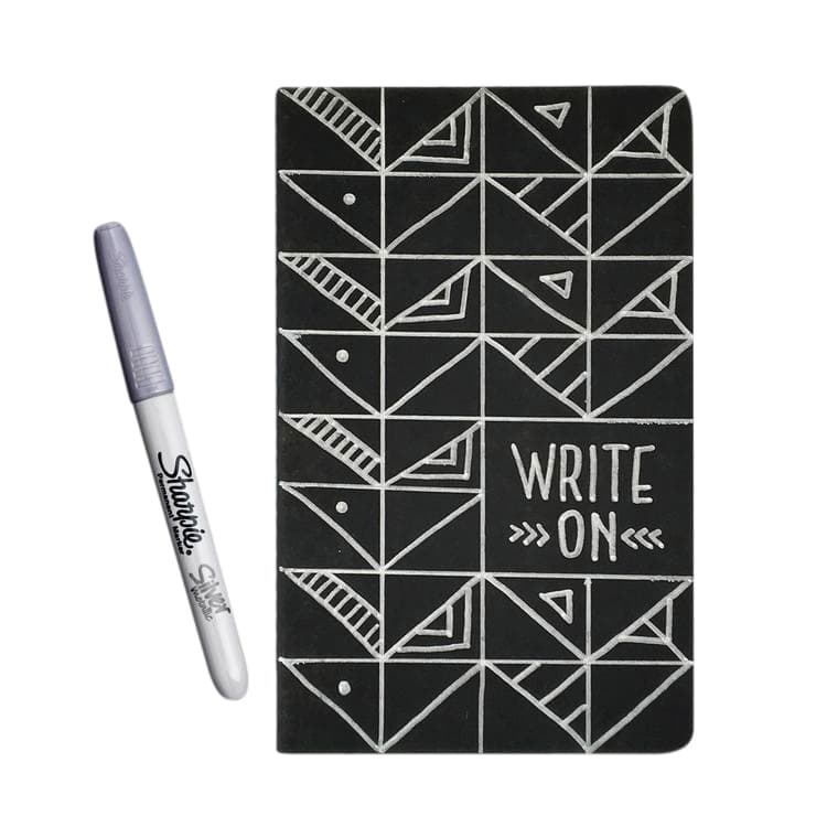 Viltstift Sharpie rond fijn metallic zilver blister à 1 stuk 2