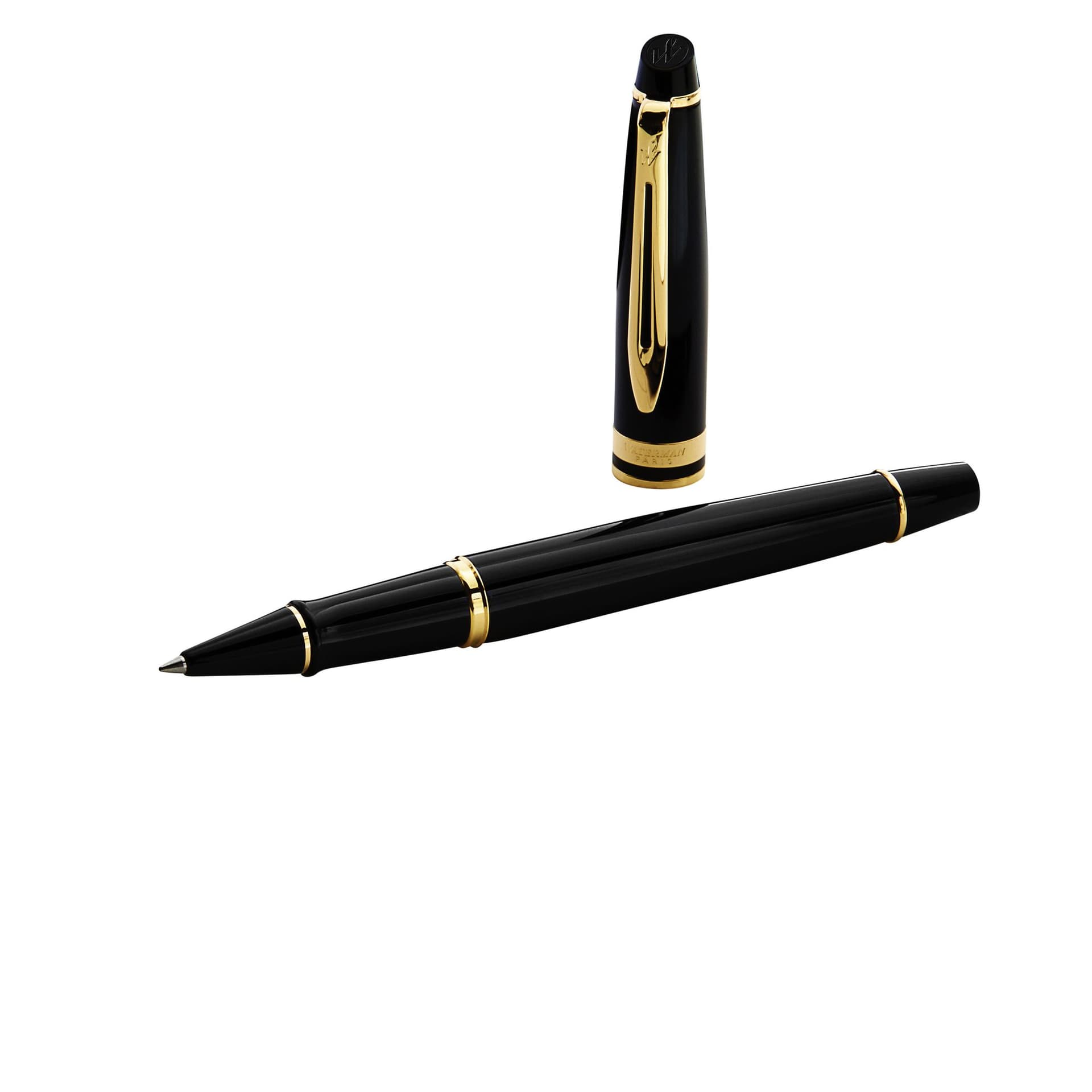 Rollerpen Waterman Expert black lacquer GT fijn 3