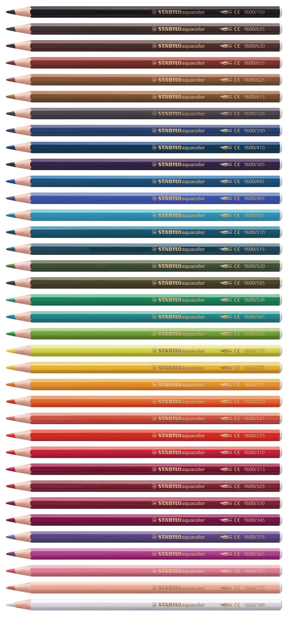 Kleurpotloden STABILO 1624 aquacolor Arty assorti etui à 24 stuks 2