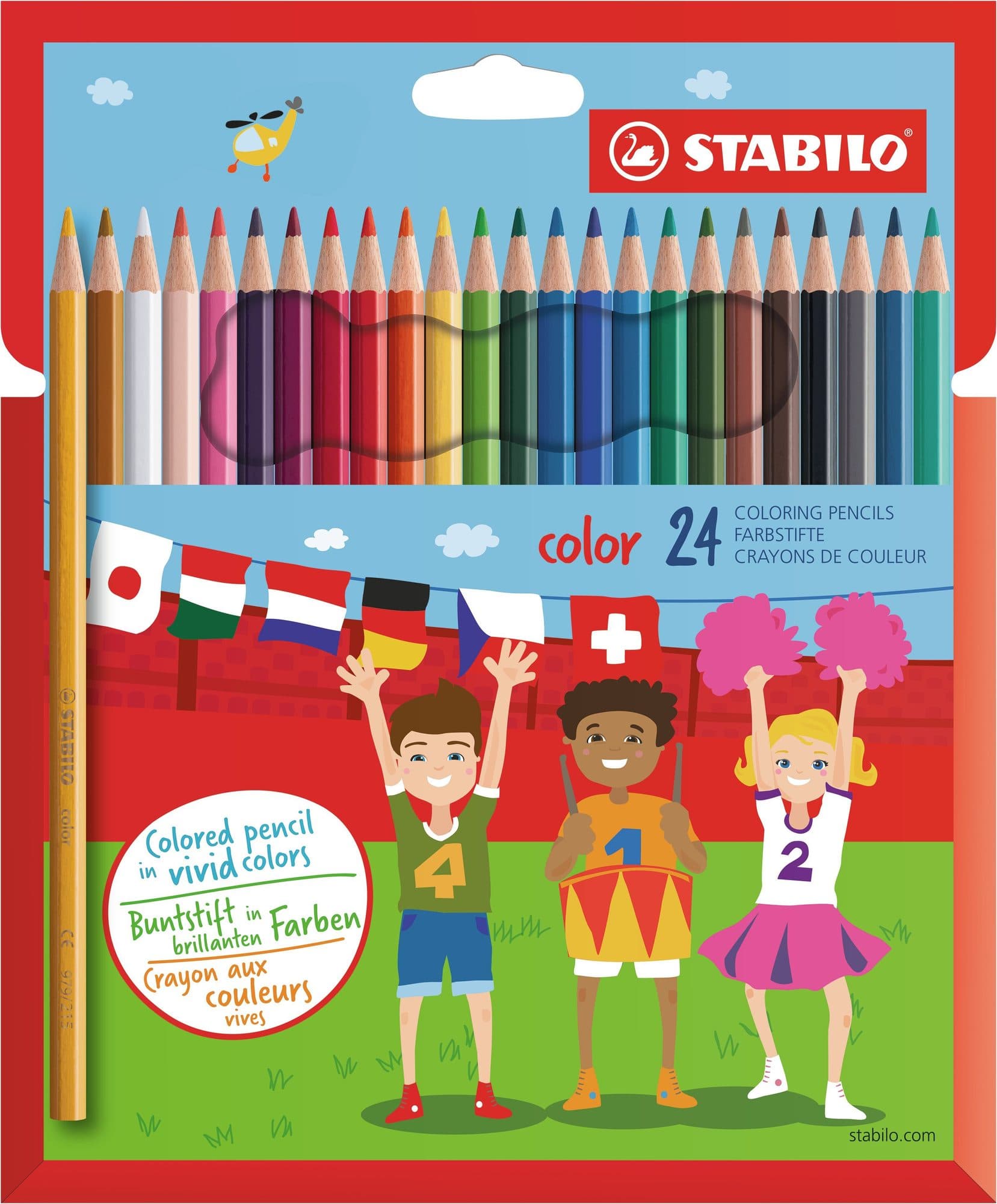 Kleurpotloden STABILO 979 color assorti kartonnen etui à 24 stuks