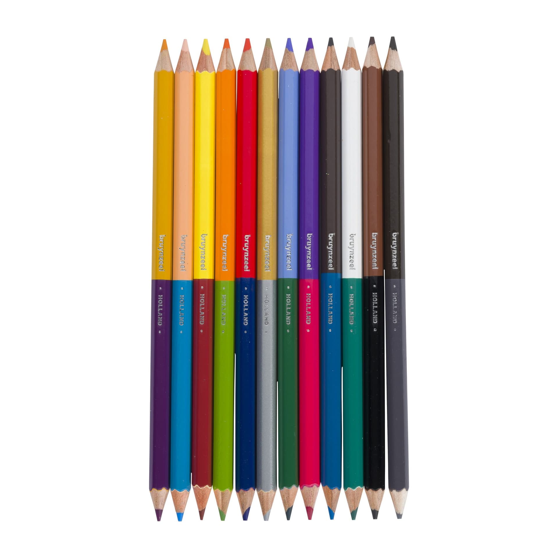 Kleurpotloden Bruynzeel Kids Twin Point assorti 12 stuks 2
