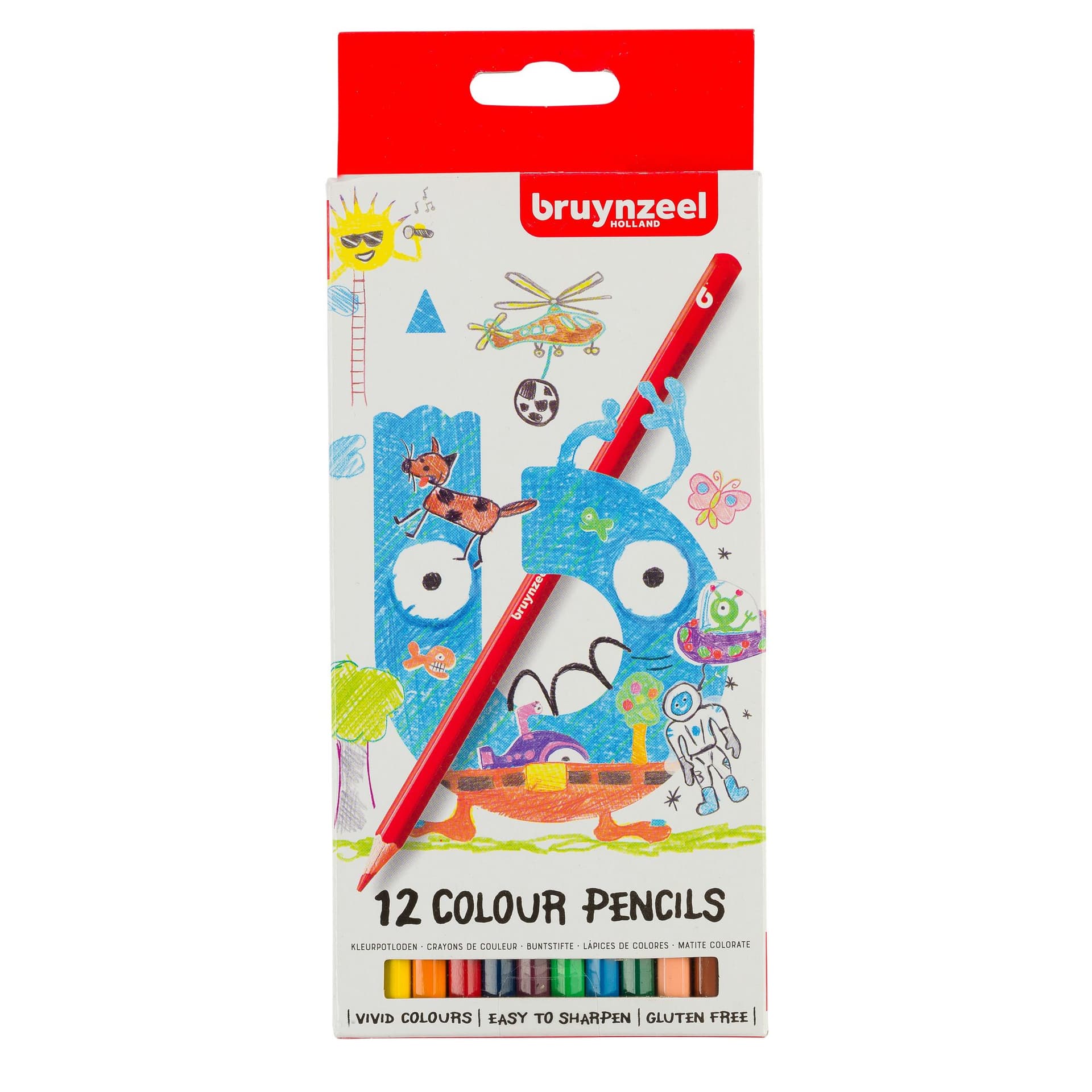 Kleurpotloden Bruynzeel Kids assorti 12 stuks
