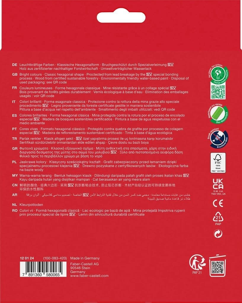 Kleurpotloden Faber-Castell assorti set à 24 stuks 2