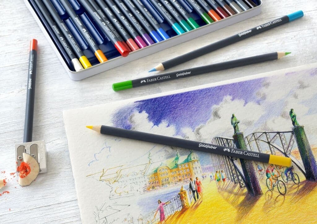Kleurpotloden Faber-Castell Goldfaber assorti blik à 12 stuks 4
