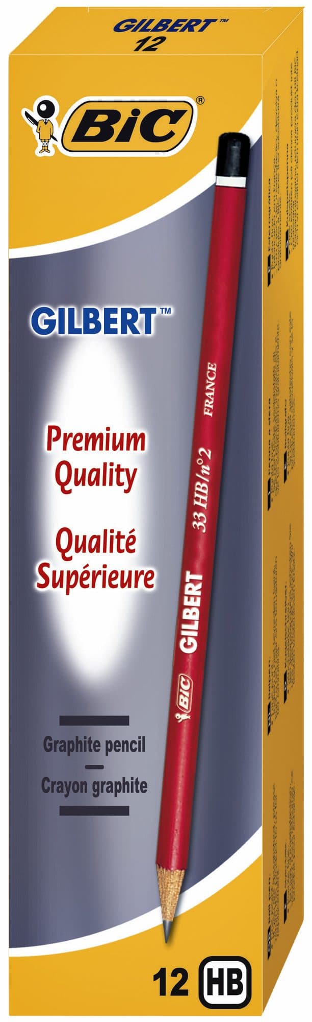 Potlood Bic Gilbert 33 rond HB 2