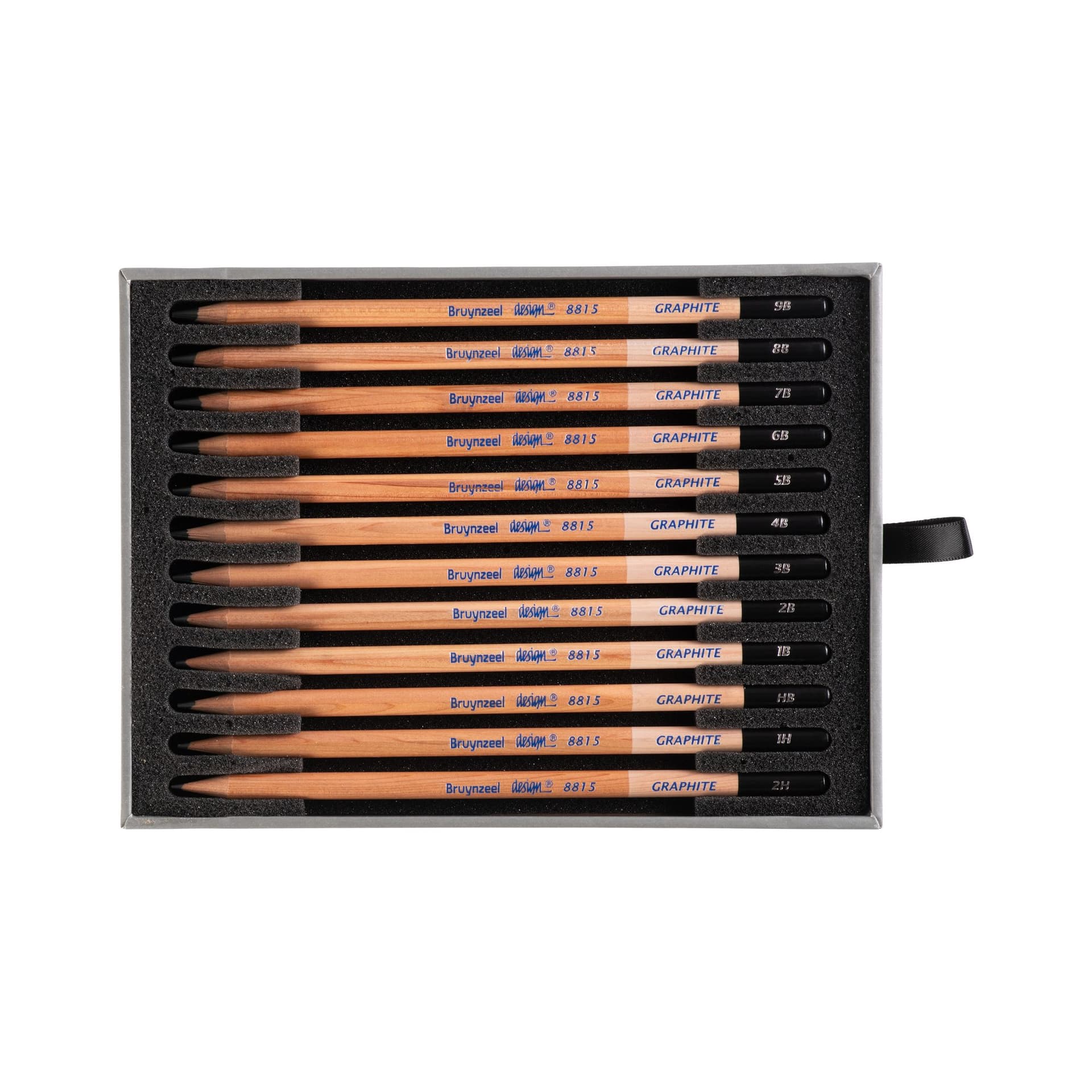 Potlood Bruynzeel Design met luxe bewaardoos 12 hardheden 2