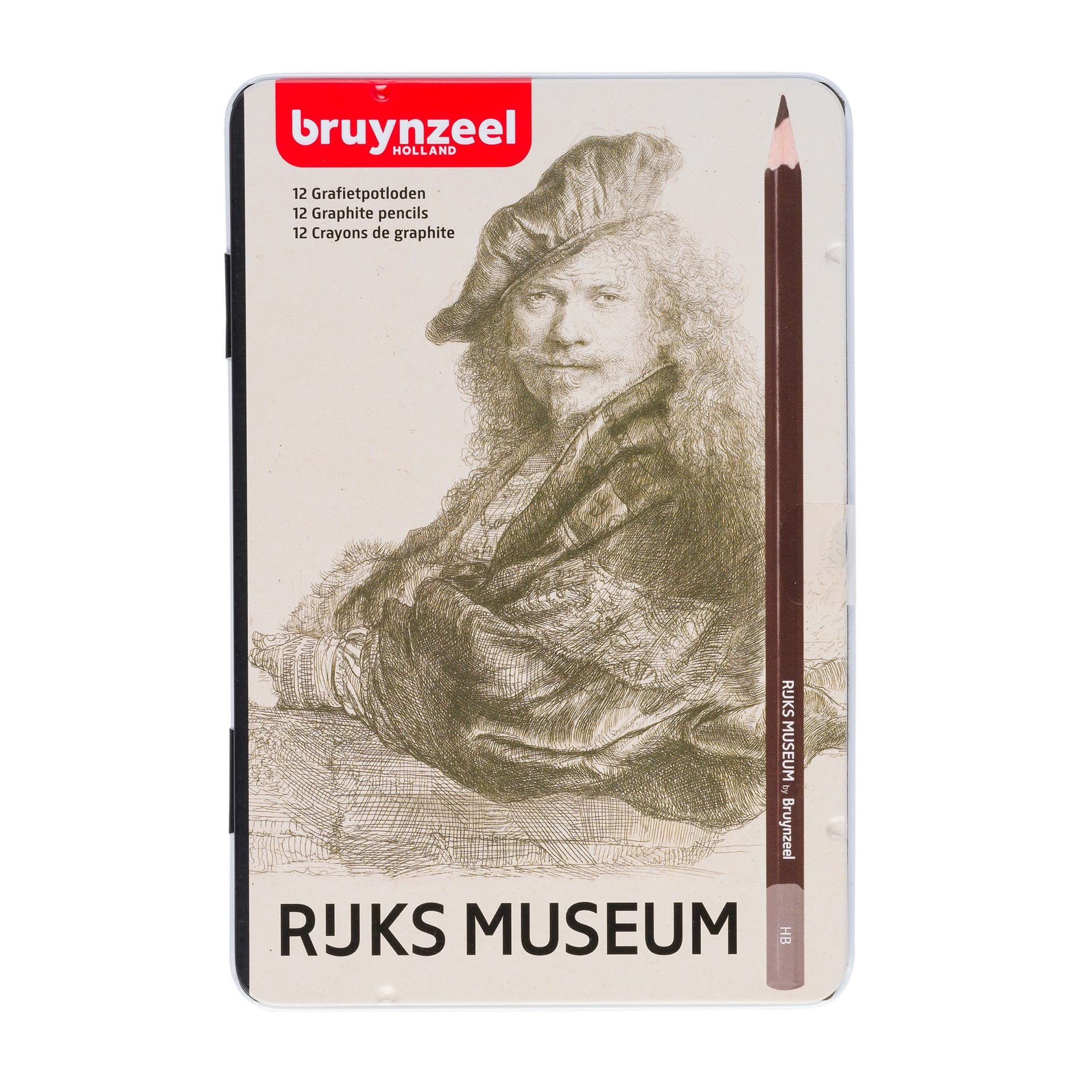Potlood Bruynzeel Rijksmuseum Rembrandt van Rijn blik à 12 hardheden