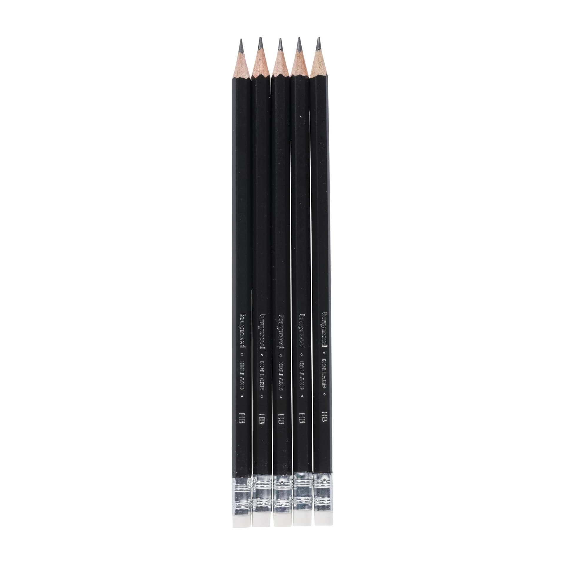 Potlood Bruynzeel Teens HB met gum 5 stuks 2