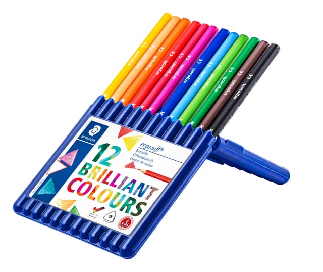 Kleurpotloden Staedtler Ergosoft driekantig 12stuks assorti 2